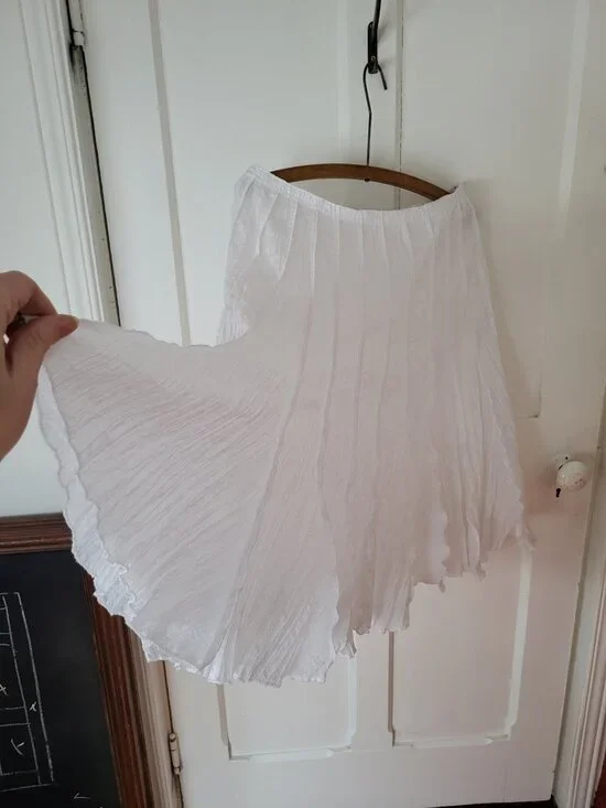 GUESS White Lightweight spring summer Skirt Midi - Picture 8 of 13